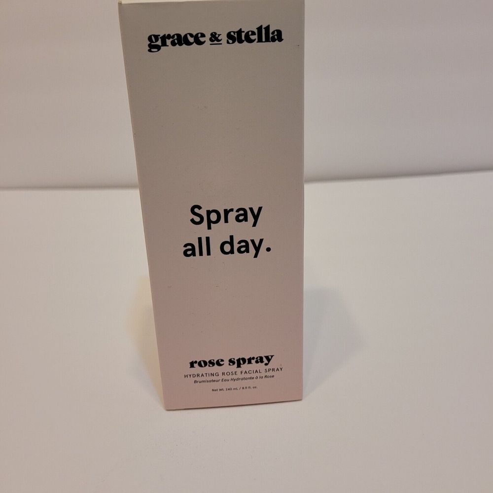 Grace & Stella Spray All Day‎ Rose Spray Hydrating Rose Facial Spray 8.11 oz